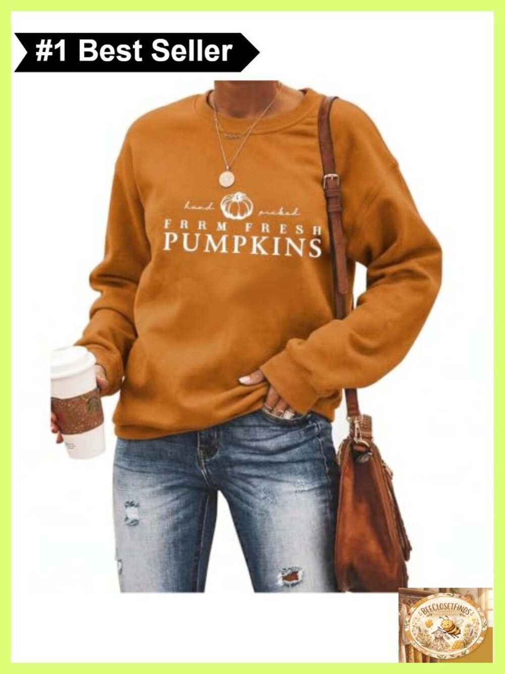 Pumpkin Season Embroidered Crewneck Sweatshirt Fall Long Sleeve Pullover